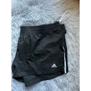 New Adidas Pacer 3-Stripes Woven Shorts XXL Black Workout Running Training